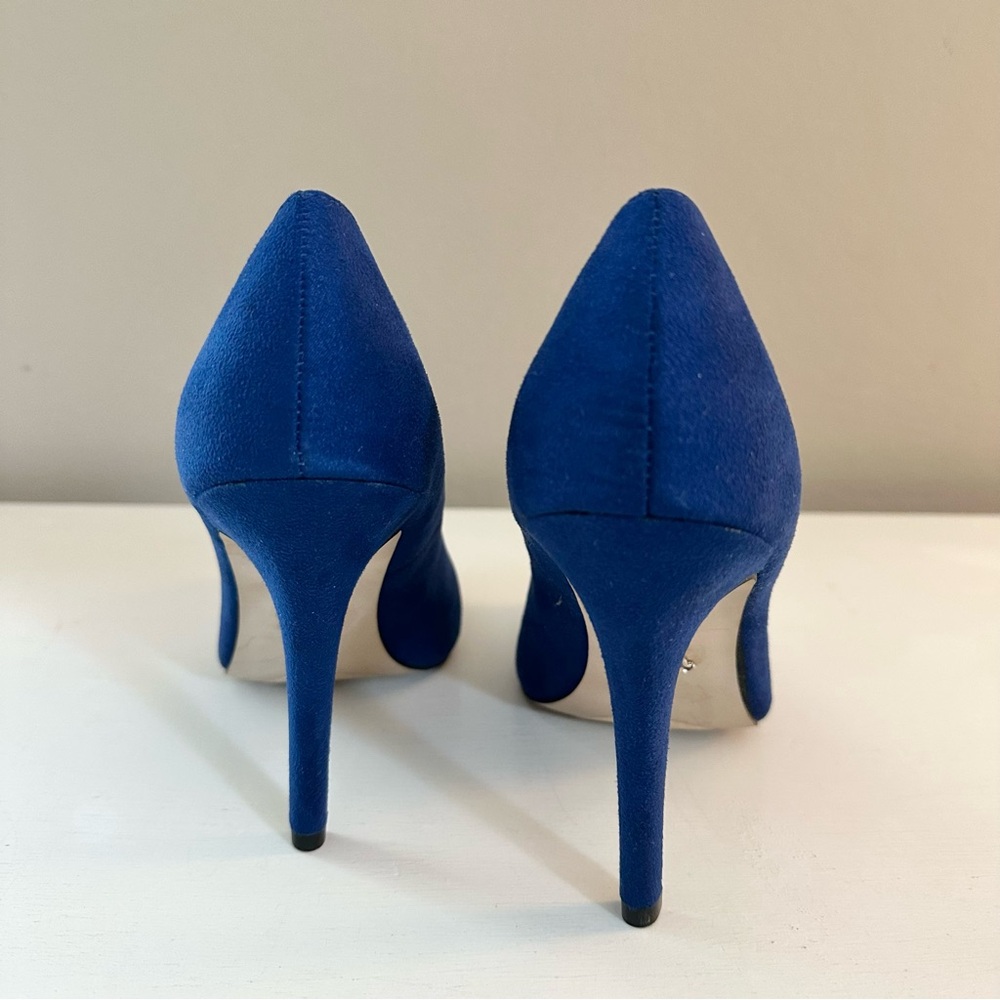 Rock & Republic Blue Suede 4” High Heel Shoes - Picture 5 of 7
